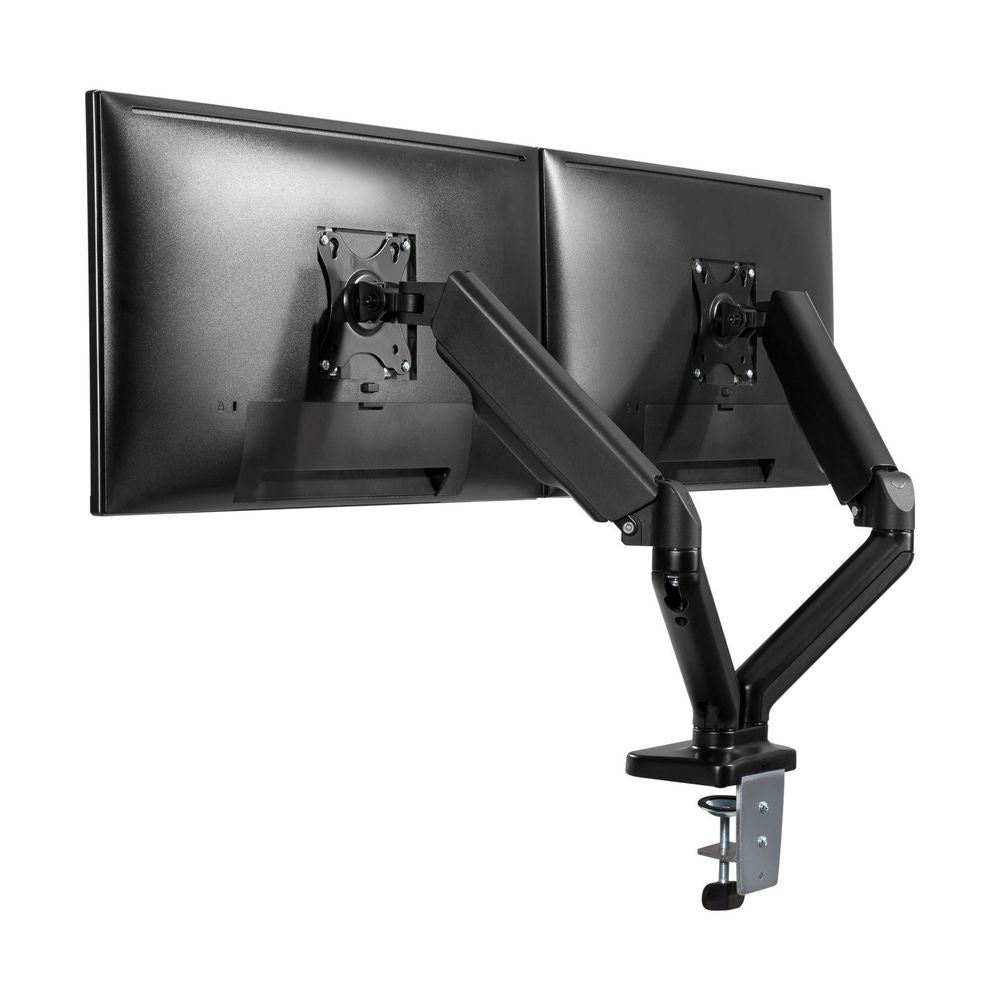 BRATECK Elegant Dual 17"-32" Counter Balance Monitor Desk Mount. Max Load 6.5Kgs Per Arm