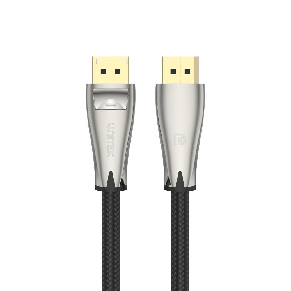 UNITEK 2m DisplayPort V1.4 Cable. (FUHD) Supports up to 8K. Max. Res