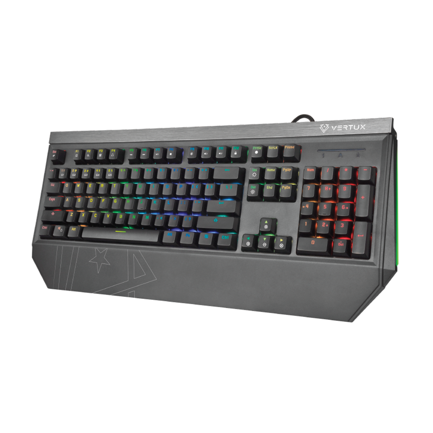VERTUX_Precision_Pro_Mechanical_Gaming_Keyboard_with_RGB_Backlight._Blue_Mechanical_Keys_for_Faster_Tactical_Response.100%_All-key_Anti_Ghosting._12_Multimedia_Function_Keys._Ergonomic._Black_Colour 323