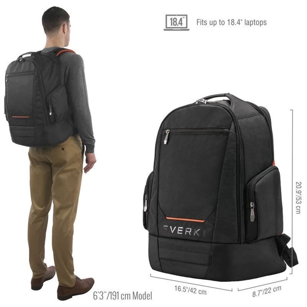 EKP117B EVERKI ContemPRO Laptop Backpack. Designed to Fit up to 18.4"