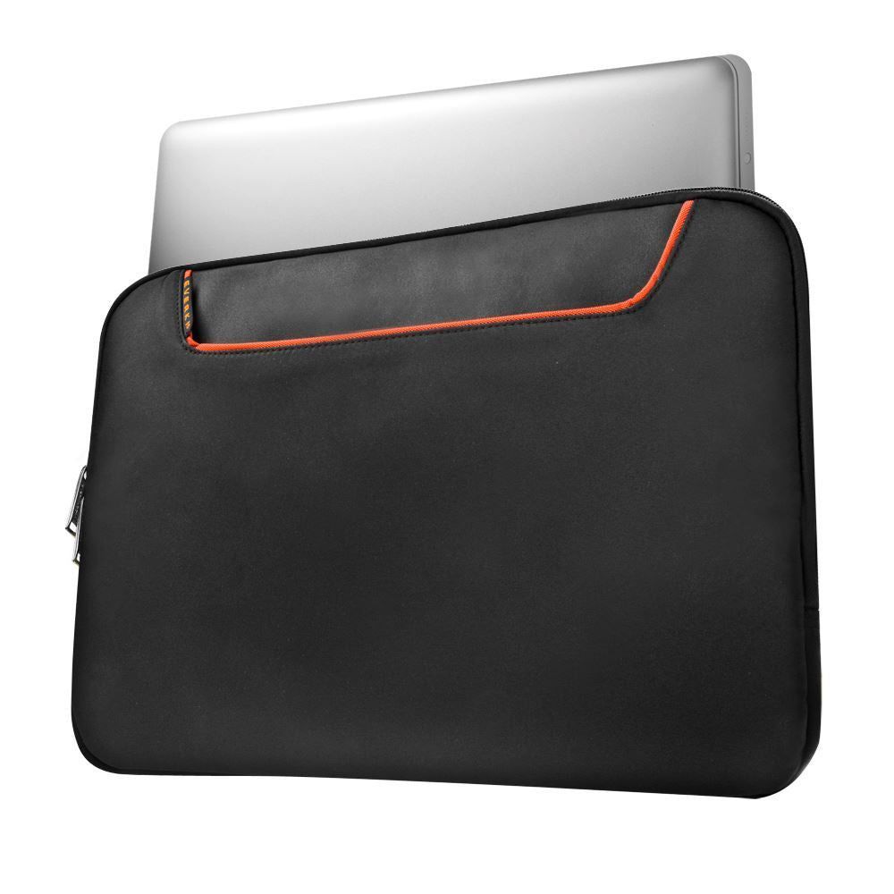 EVERKI_Commute_Laptop_Sleeve_15.6''._Advanced_memory_foam_for_protection._Soft_anti-scratch_inner_lining._Front_stash_pocket._Stow-away_carrying_handles._Limited_Lifetime_Warranty.