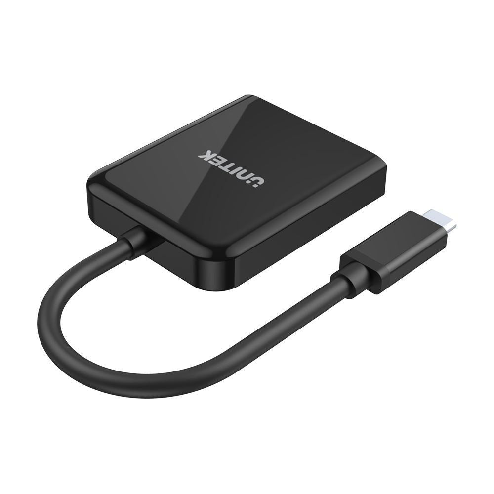 UNITEK_USB-C_to_Dual_HDMI_4K_Adapter_with_MST._4K@60Hz_HDMI_2.0a_Multi-Stream_Transport_(MST)_@_Dual_4K@60Hz._HDCP_2.2._Bus-powered._Plug_and_play. 1969