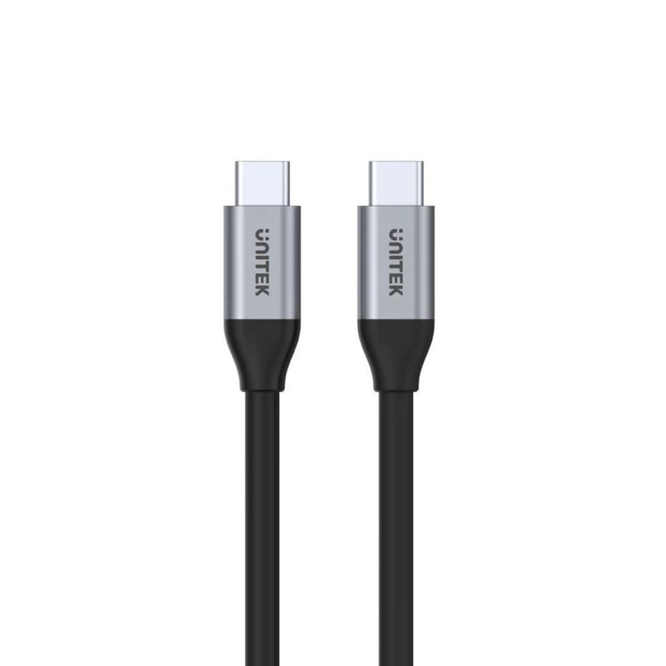 UNITEK_2m_USB-C_to_USB-C_3.1_Gen1_Cable_for_Syncing_&_Charging._Supports_up_to_100W_USB_PD._Supports_up_to_4K@60Hz._Up_to_5Gbps_Space_Grey_&_Black_Colour. 290