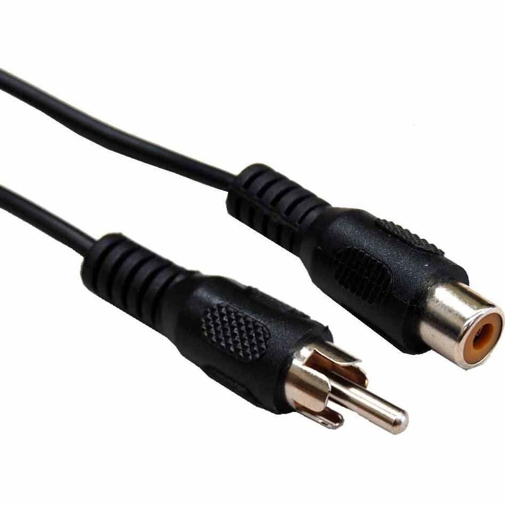 DYNAMIX 2m RCA Plug to Socket Extension Cable, 30AWG.