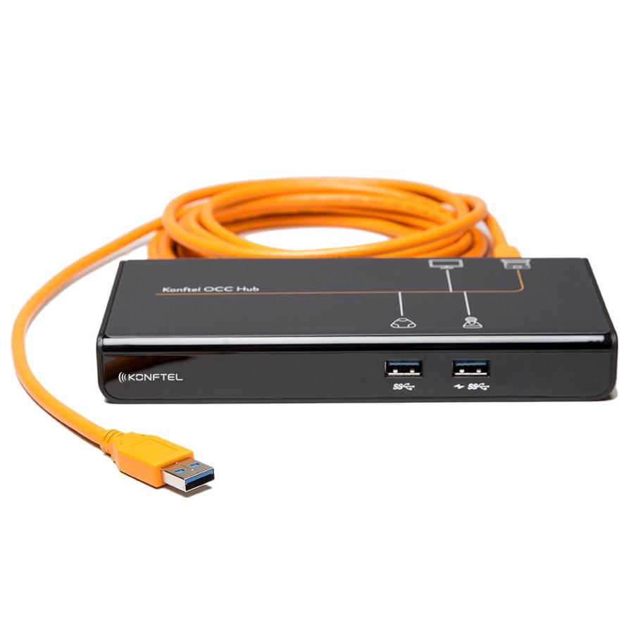 KONFTEL_OCC_Hub_for_Video_Conferences._Includes_2.5m_USB_3.0_One_Cable_Connection._1_Cable_is_all_you_need_to_Connect_the_Camera,_Sound_Unit_&_Screen_to_Collaborate_with_APP_on_Your_Laptop.