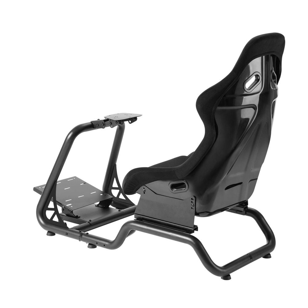 BRATECK LRS02-BS Premium Racing Simulator Cockpit Seat with Adjustable Fiberglass Bucket Seat
