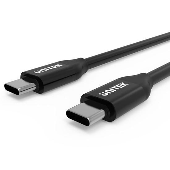 UNITEK_2m_USB-C_to_USB-C_Cable._For_Syncing_&_Charging,_Supports_up_to_100W_USB_Power_Delivery._An_Integrated_E-MARK_Chip_Boosts_the_Power_up_to_20V/5A._USB-C_Reversible_Connector._Black_Colour 272