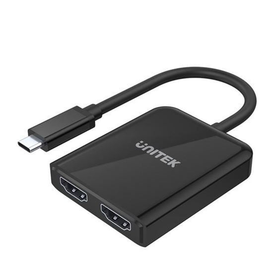 UNITEK_USB-C_to_Dual_HDMI_4K_Adapter_with_MST._4K@60Hz_HDMI_2.0a_Multi-Stream_Transport_(MST)_@_Dual_4K@60Hz._HDCP_2.2._Bus-powered._Plug_and_play. 1968