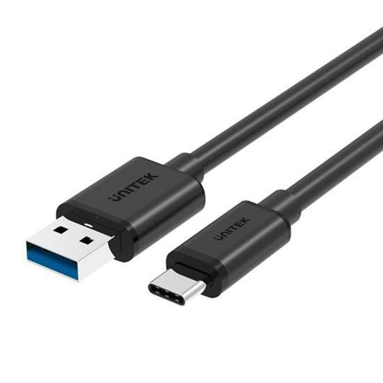 UNITEK 1m USB 3.1 USB-C Male to USB-A Male Cable. Reversible USB-C