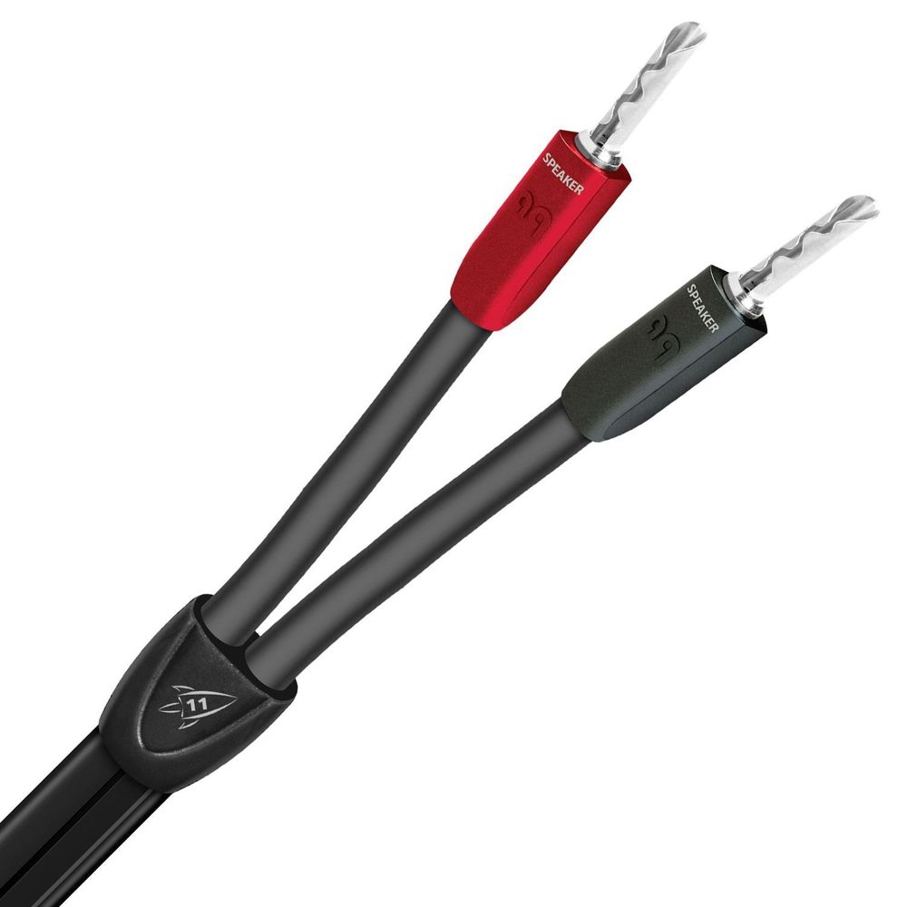 AUDIOQUEST Rocket 11 3M pair. Full-range, banana - spade. 14AWG