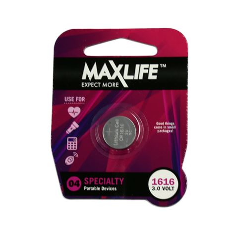 MAXLIFE_CR1616_Lithium_Button_Cell_Battery_1Pk
