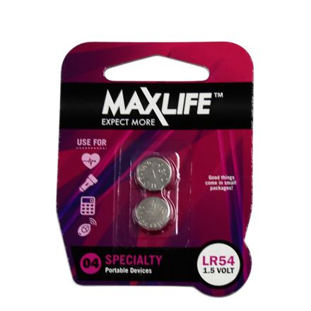 MAXLIFE_LR54_Alkaline_Button_Cell_Battery_2Pk