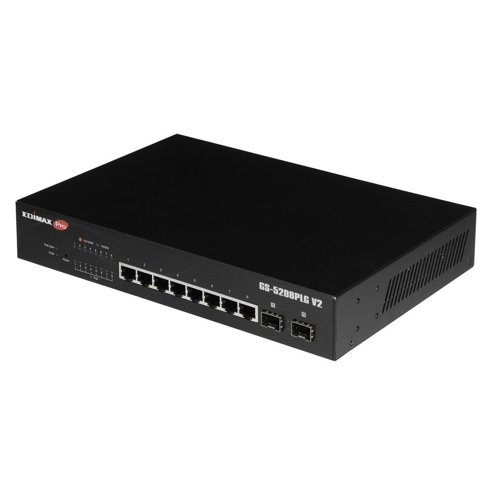 EDIMAX 10-Port Gigabit Long Range PoE+ Web Smart Switch with 2x SFP