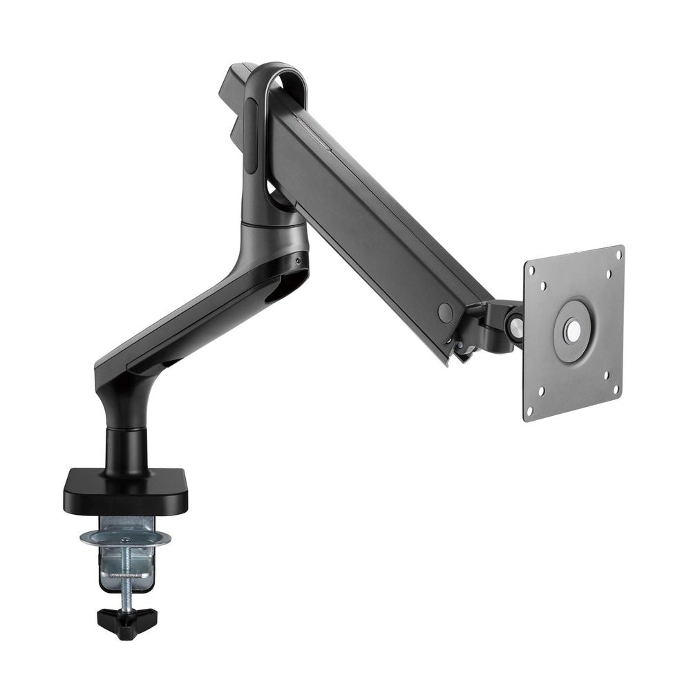 BRATECK 17"-32" Premium Aluminium Spring-Assisted Desk Mount Monitor Arm. Supports VESA up to 100x100