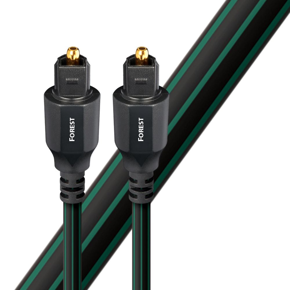 AUDIOQUEST_Forest_3M_Optical_cable._Low-Dispersion_Fiber._Jacket_-_green_-_black_in_wall_rated_PVC. 1540