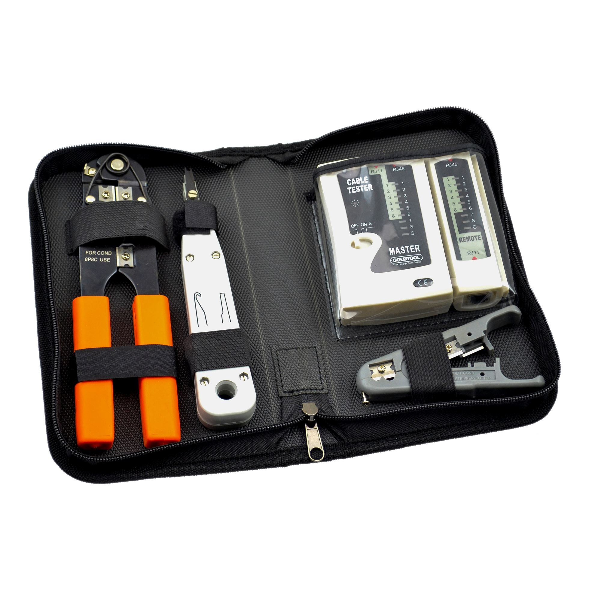 GOLDTOOL_4_Piece_Network_Tool_Kit._Includes_Low_Impact_Insertion_Tool_Modular_Crimping_Tool_Universal_Cable_Stripper_&_Cutter_LAN_Cable_Tester.
