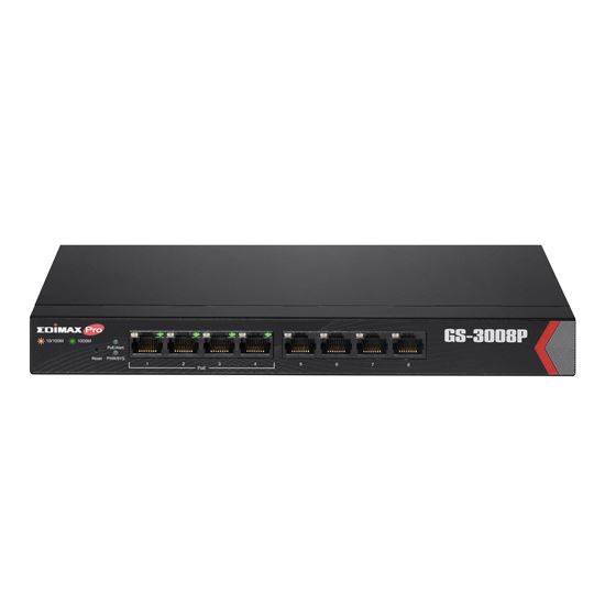 edimax 8 port gigabit web managed switch with 4 poe+ ports. power budget: 72w. designed for soho networks. delivery distance of up to 200m. auto-detect powered devices  tech supply shed