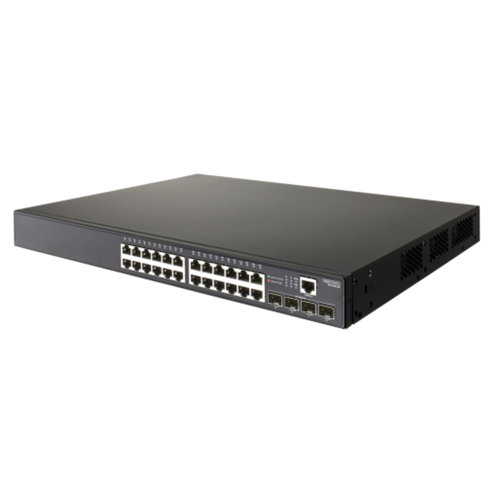 EDGECORE 24 Port Gigabit PoE+ Managed L2+/L3 Lite Switch.