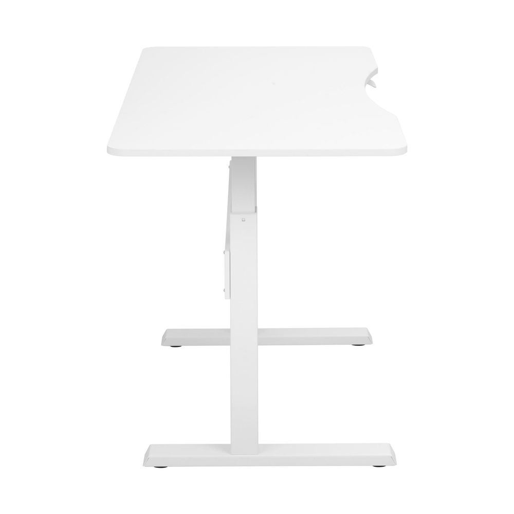 BRATECK_Height_Adjustable_Air_Lift_Sit-Stand_Desk._Includes_Desktop._Work_Surface_1450x730mm._Height_Range_740-1150mm._Weight_Cap_15Kgs._Curved-edge_for_added_Comfort._White_Colour