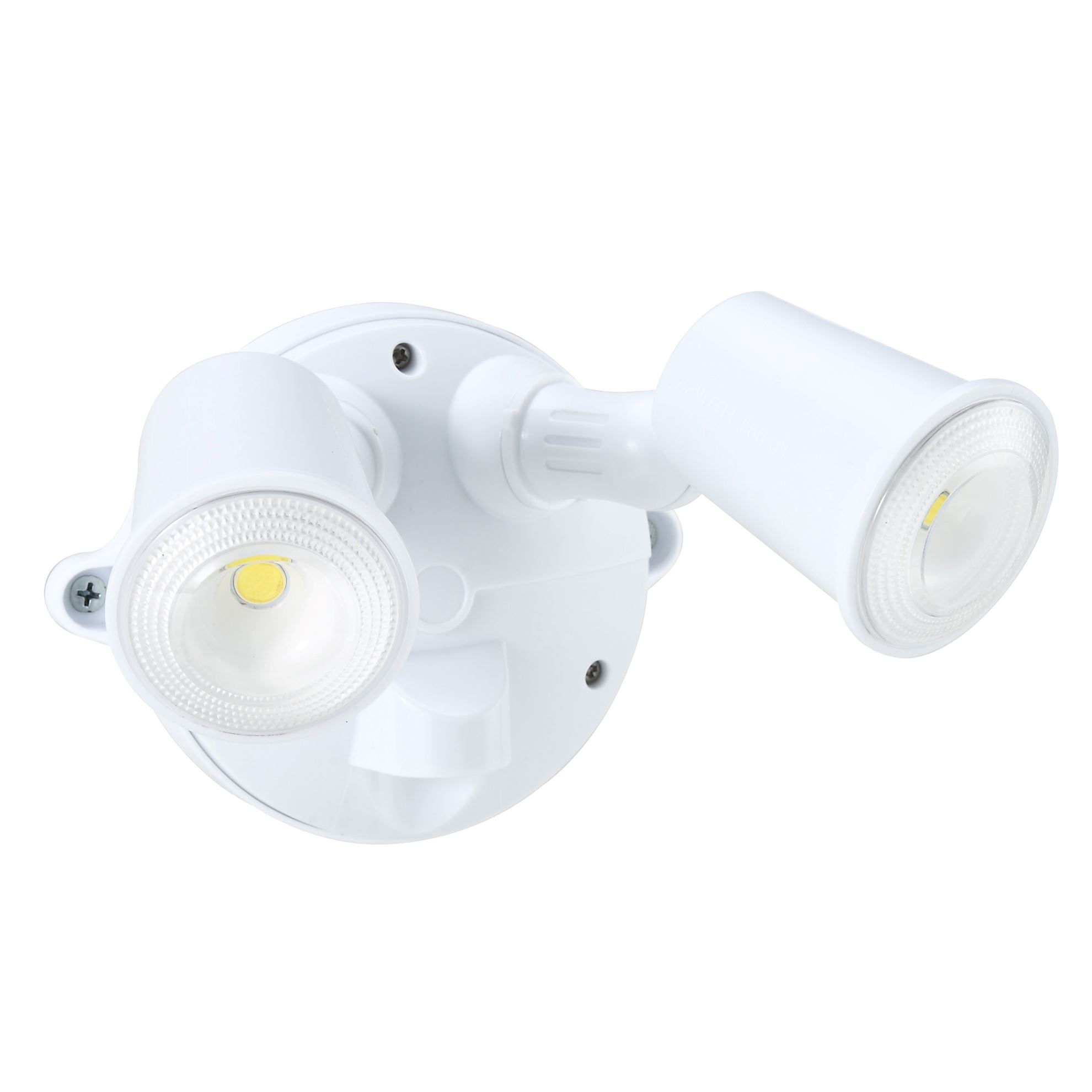 HOUSEWATCH_10W_Twin_LED_Spotlight_IP54,_2000_Lumens,Stainless_Steel_Screws,_White_Color.