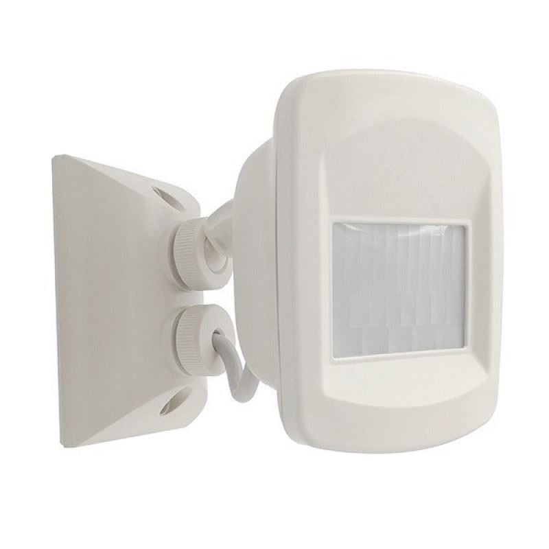 HOUSEWATCH_Surface_Mount_Outdoor_Standalone_IP66_Infrared_Sensor._Adustable_Time,_Distance_&_Lux_(10_up_to_2000)._15m_Detection_Range._Manual_Override._110_Degree_Detection._White_Colour