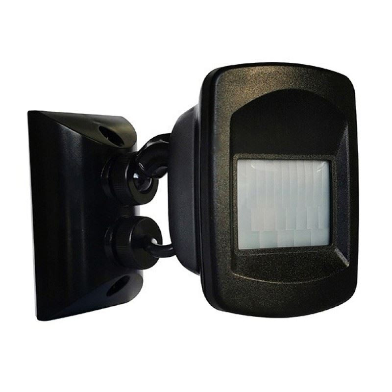 HOUSEWATCH_Surface_Mount_Outdoor_Standalone_IP66_Infrared_Sensor._Adustable_Time,_Distance_&_Lux_(10_up_to_2000)._15m_Detection_Range._Manual_Override._110_Degree_Detection._Black_Colour