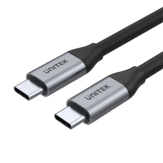 UNITEK_1m_USB-C_to_USB-C_3.1_Gen2_Cable_for_Syncing_&_Charging._Supports_up_to_100W_USB_PD._Supports_up_to_4K@6Hz._Up_to_10Gbps_.Space_Grey_&_Black_Colour. 277