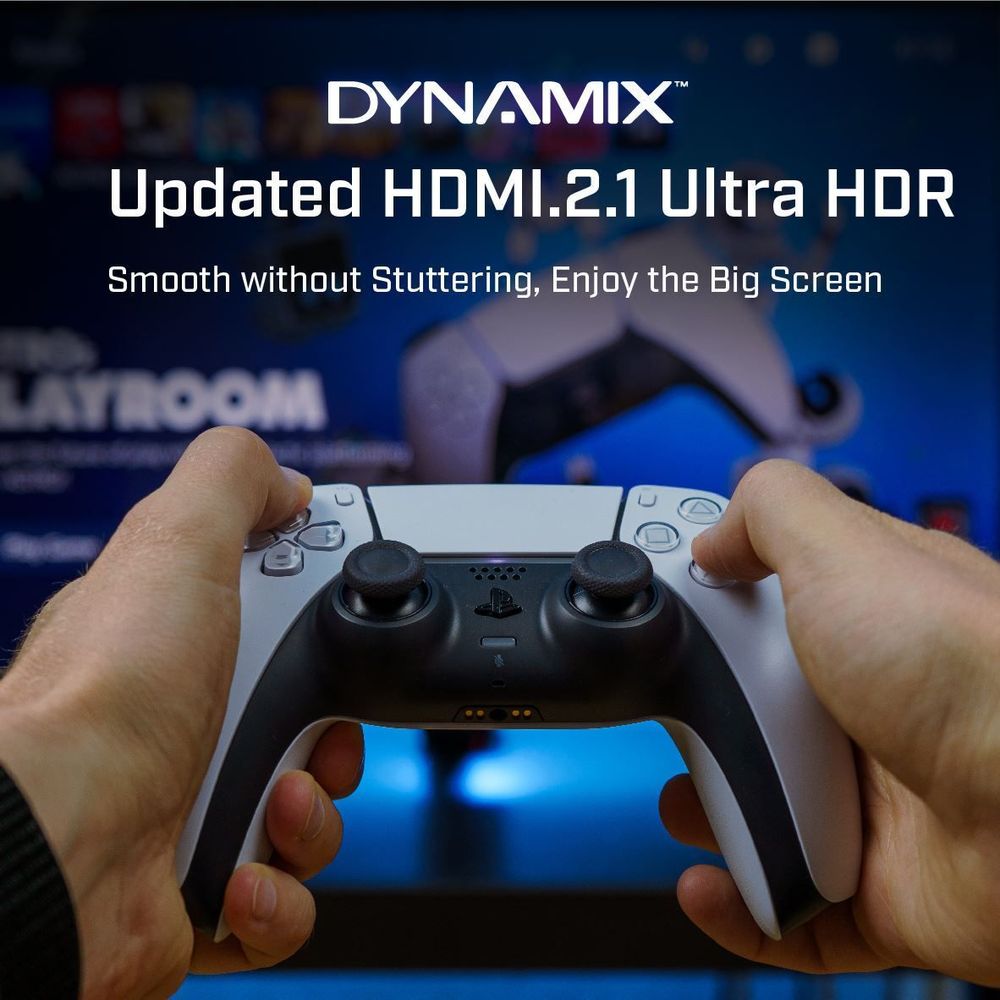 DYNAMIX_0.5M_HDMI_2.1_Ultra-High_Speed_48Gbps_Cable._Supports_up_to_8K@120Hz._Supports_Dolby_True_HD_7.1,_HDR10+,_Dolby_Vision_IQ,_eARC,_VRR,_HFR,_QFT,_ALLM,_QMS,_DSC,_G-Sync_&_FreeSync._Gold-Plated 813