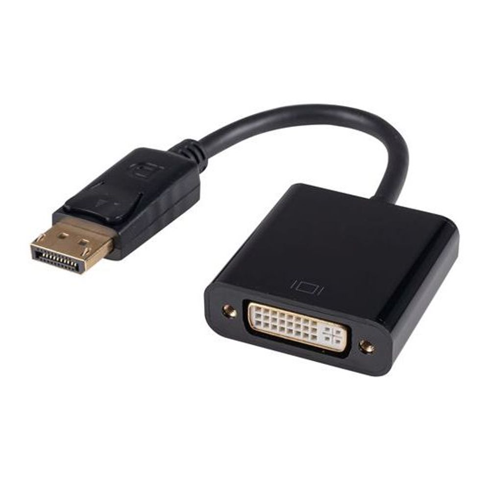 DYNAMIX 0.2m DisplayPort Male to DVI-D Female Active Converter.