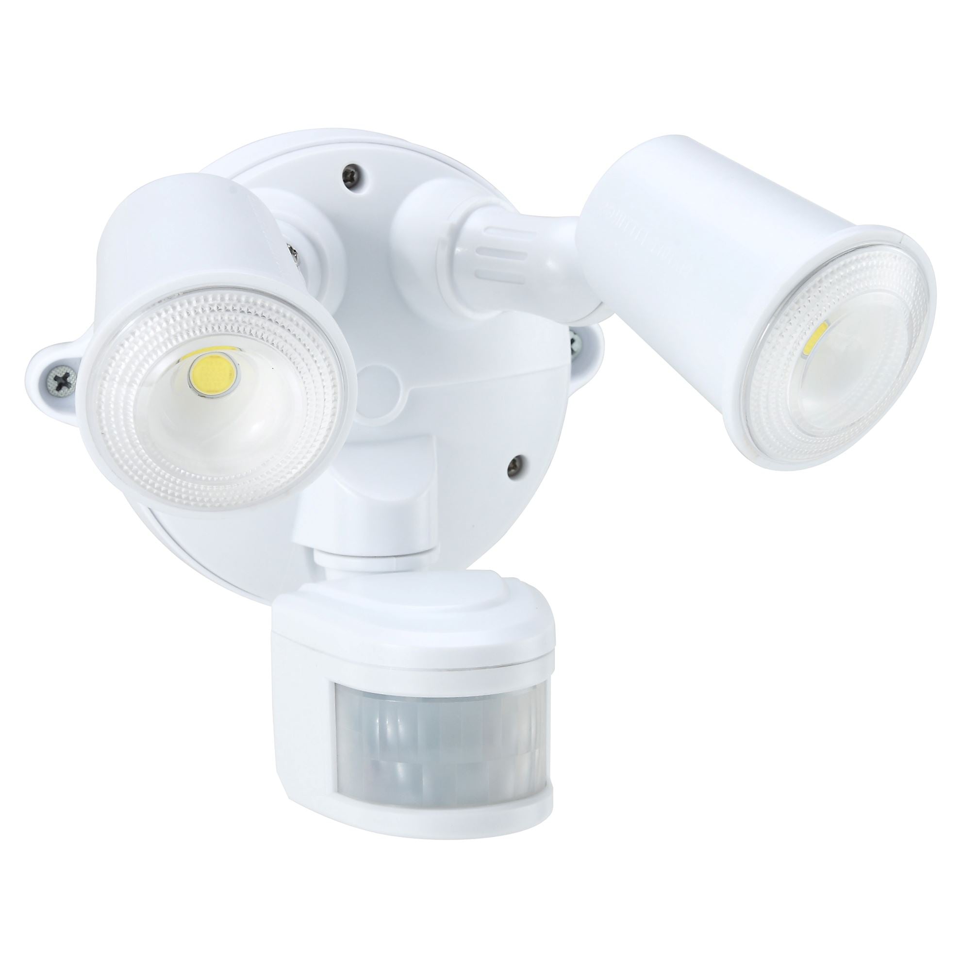 HOUSEWATCH_10W_Twin_LED_Spotlight_with_Motion_Sensor._IP54._Passive_IR._9m_(Side)_and_12m_(Front)_Detection_Range._Detection_Angle_140_Degree._Includes_Timing_&
