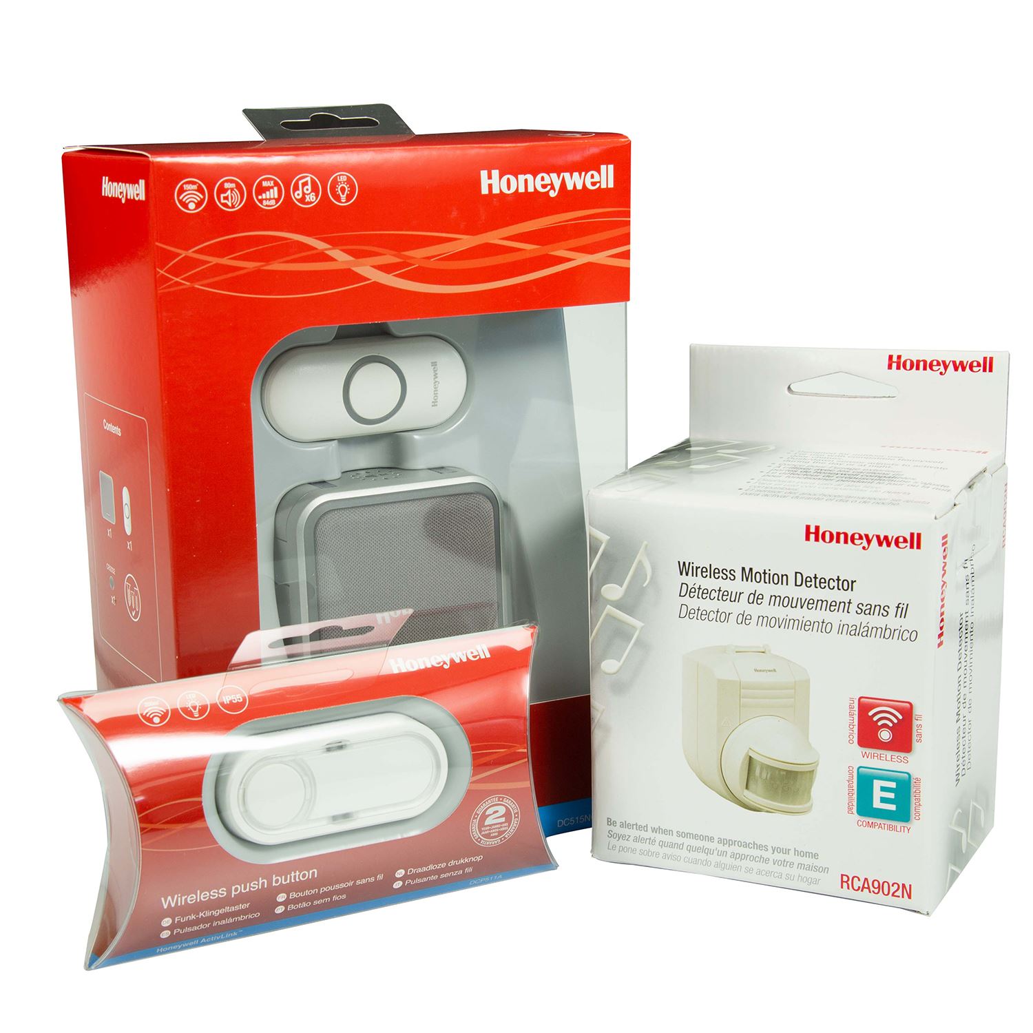 HONEYWELL_Wireless_Series_5_Plug-in_Doorbell_with_Nightlight._Includes_2x_Wireless_Push_Buttons_(HONDCP511GA)_&_1x_Motion_Detector_(HONRCA902A)._6x_Selectable_Colours