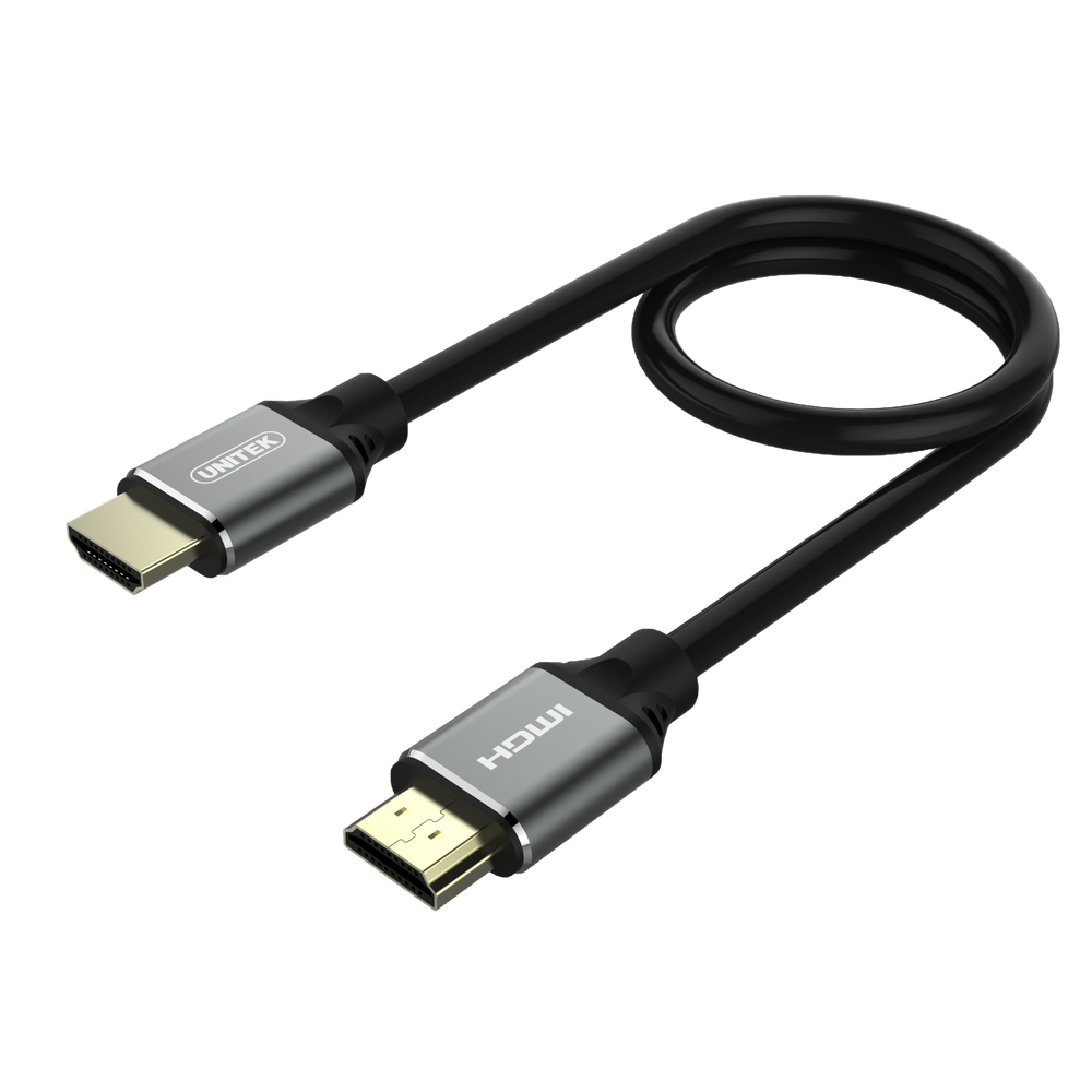 UNITEK 2m HDMI 2.1 Full UHD Cable. Supports up to 8K. Max. Res