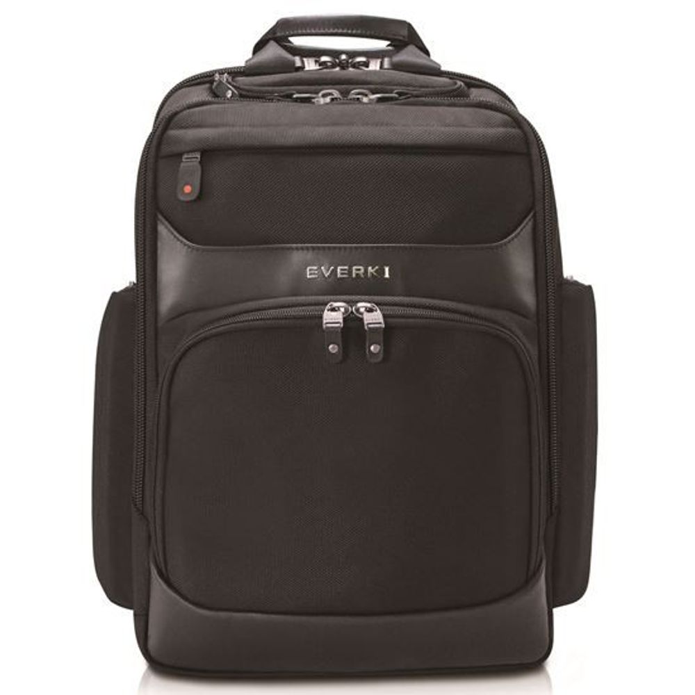 EKP132 EVERKI Onyx Laptop Backpack. Up to 15.6''. Travel Friendly. Hard-Shell Quick-Access Sungless Case