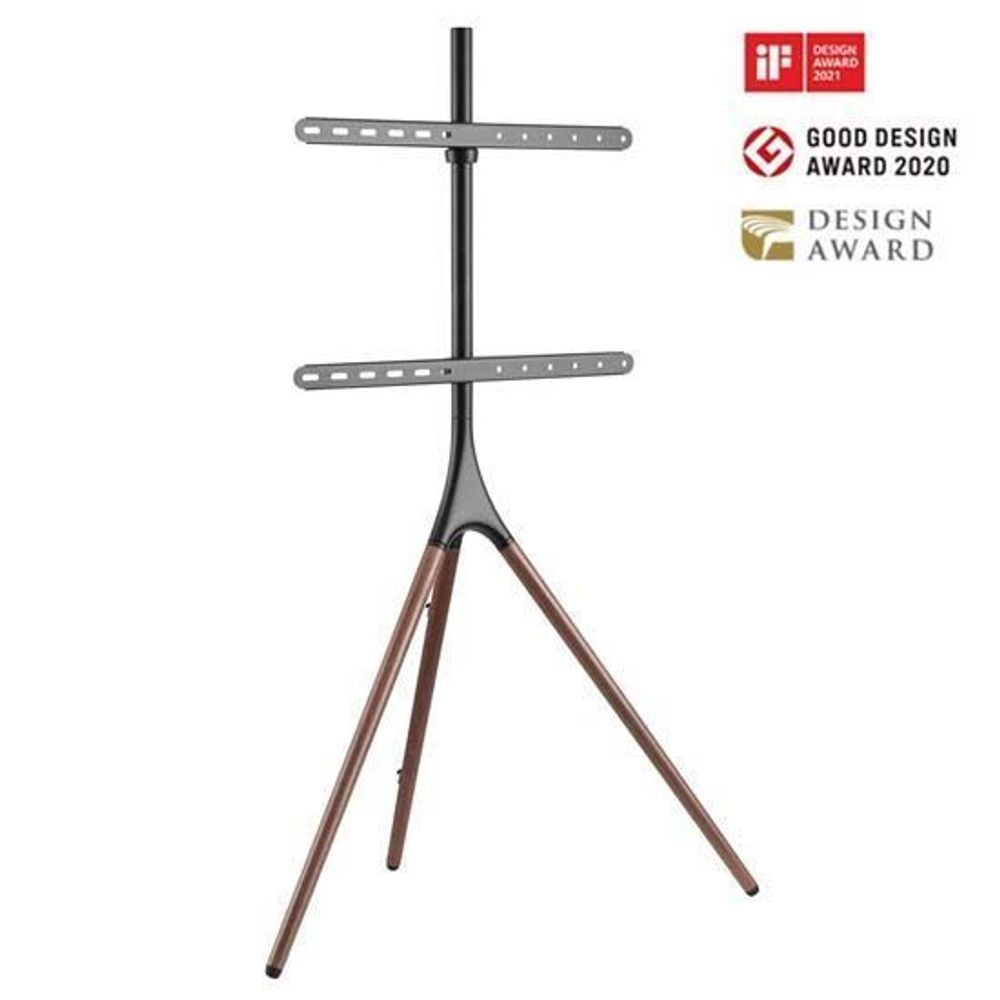 BRATECK 45-65" Artistic Easel Studio TV Floor Stand. Includes Anti-slip Rubber Pads. Weight Capacity up to 32kgs