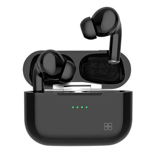 PROMATE Sleek Bluetooth V5.0 Earbuds with 240mAh Charging Case, Black or White