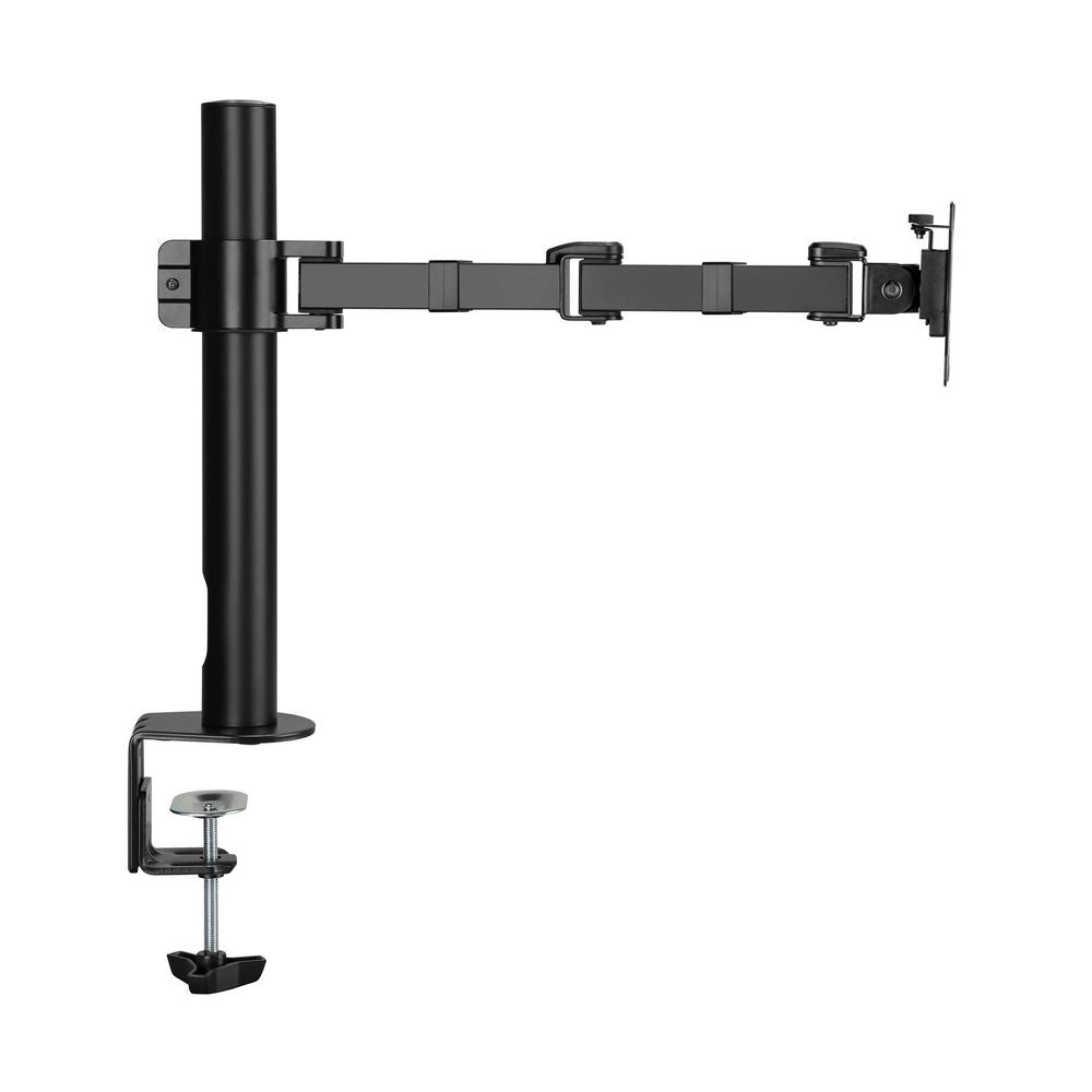 BRATECK 17"-32" Single Monitor Articulating Arm. Max Load: 12kg, VESA 75xx75 & 100x100. Extend, Tilt and Swivel