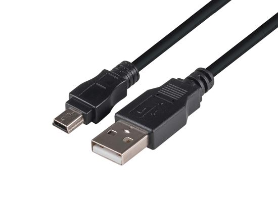 DYNAMIX_0.3m_USB_2.0_Mini-B_(5-pin)_Male_to_USB-A_Male_Connectors. 1079