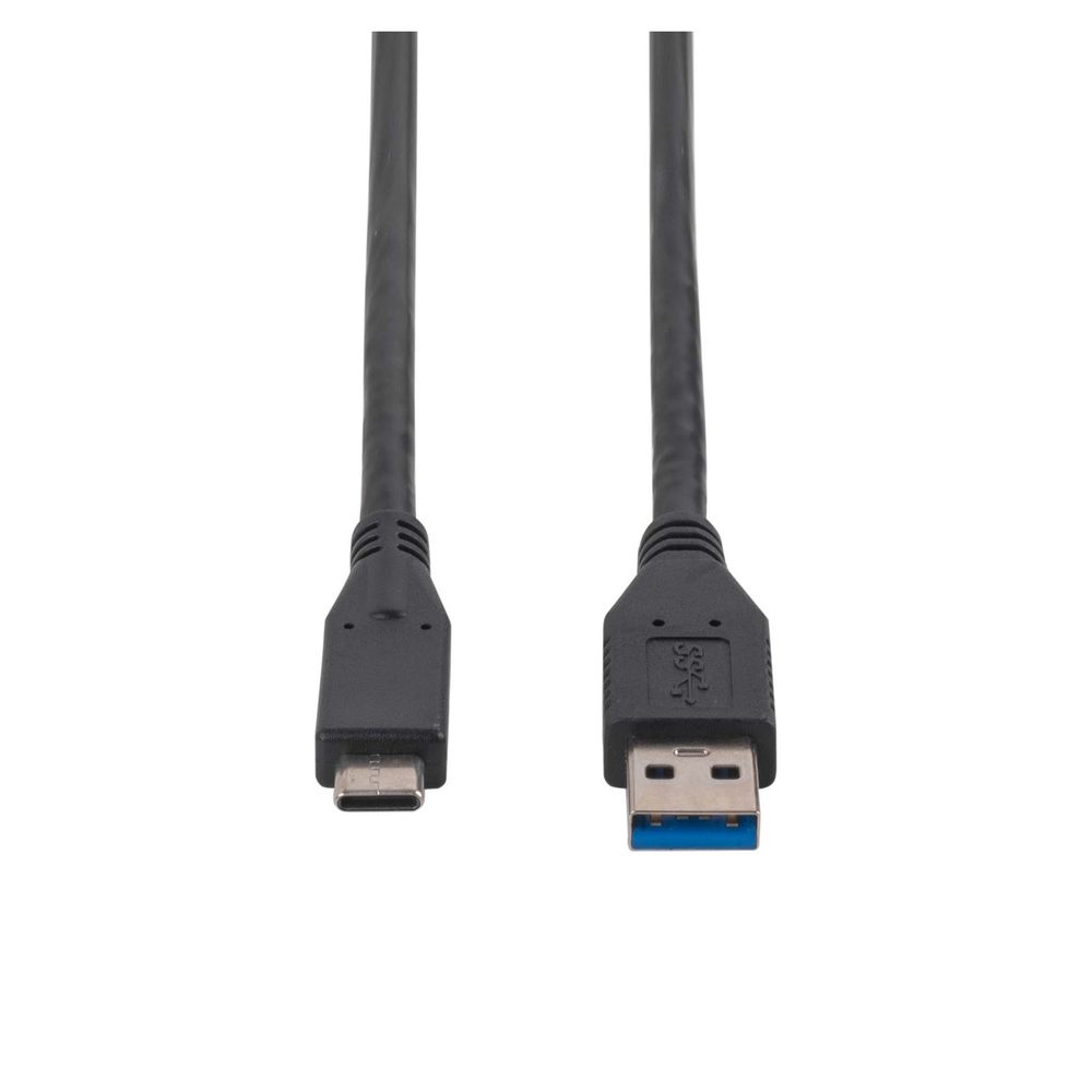 DYNAMIX 2M, USB 3.1 USB-C Male to USB-A Male Cable. Black Colour.