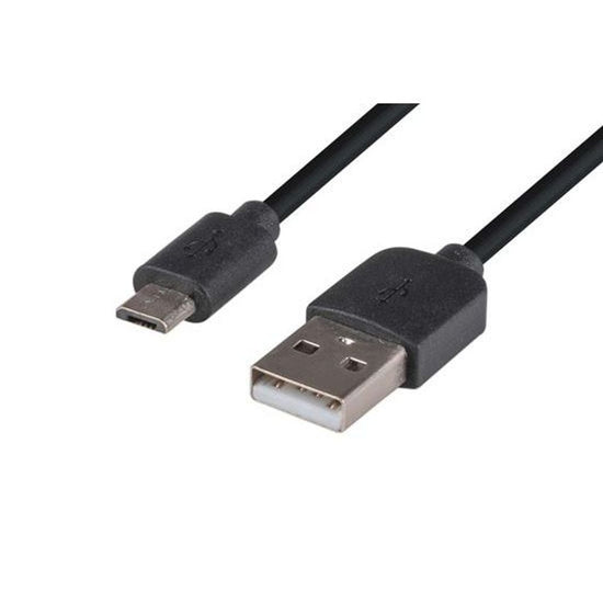 DYNAMIX_0.3m_USB_2.0_Micro-B_Male_to_USB-A_Male_Connectors._Colour_Black. 1091