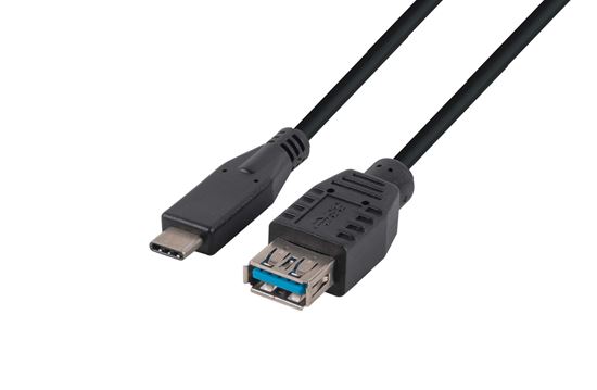 DYNAMIX_0.2M,_USB_3.1_USB-C_Male_to_USB-A_Female_Cable._Black_Colour. 1146