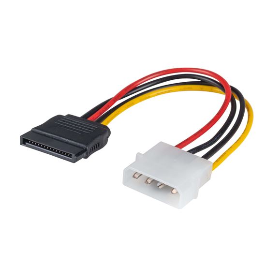 DYNAMIX_0.17m_Serial_ATA_Power_Cable_-_Converts_a_standard_5.25_power_connector_to_serial_ATA_interface 1030