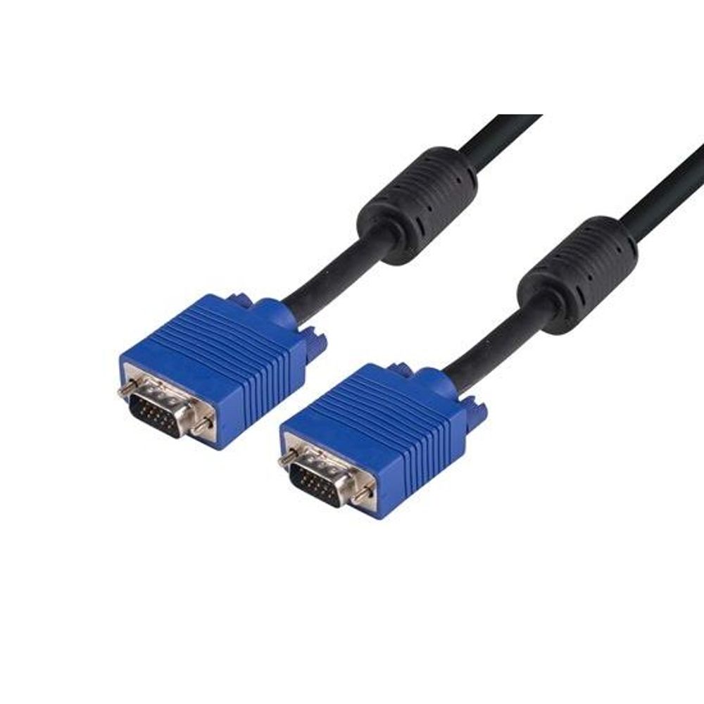 DYNAMIX 10m VESA DDC1 & DDC2 VGA Male/Male Cable - Moulded,