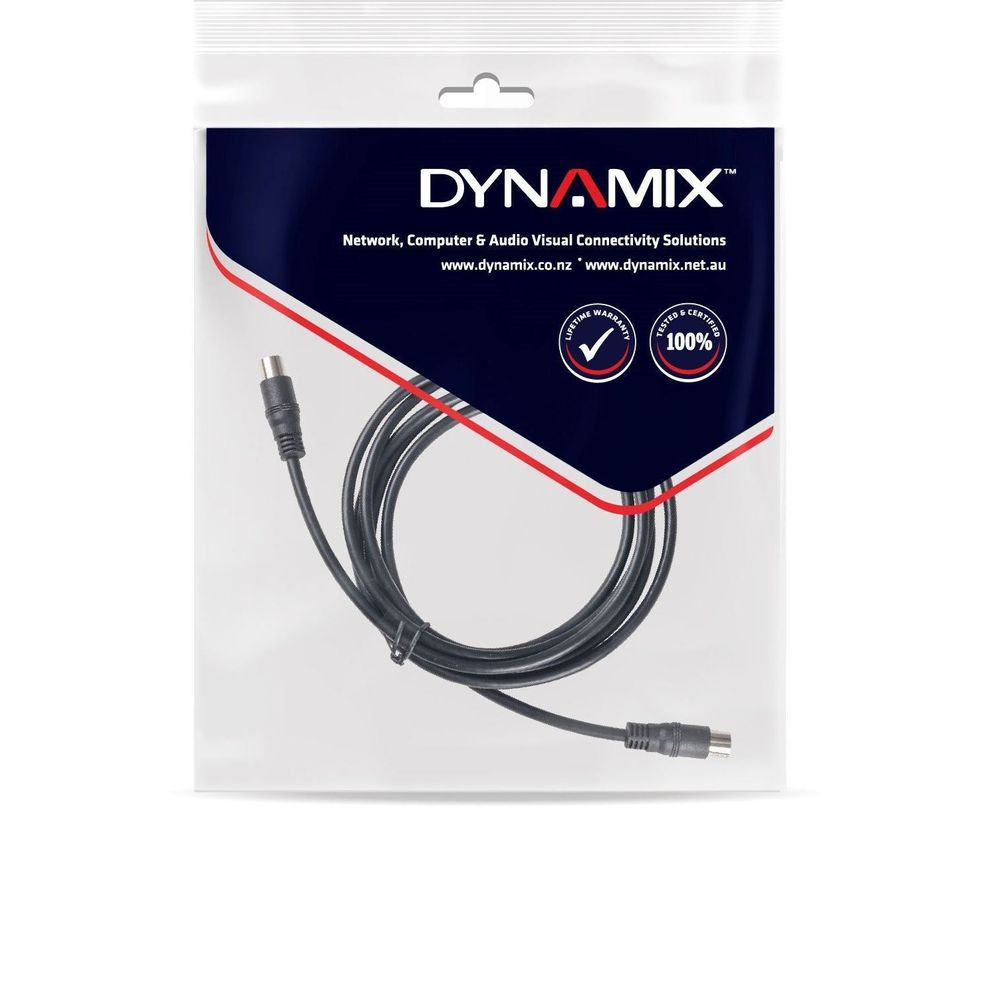 DYNAMIX 5m RF Coaxial Male to Male Cable