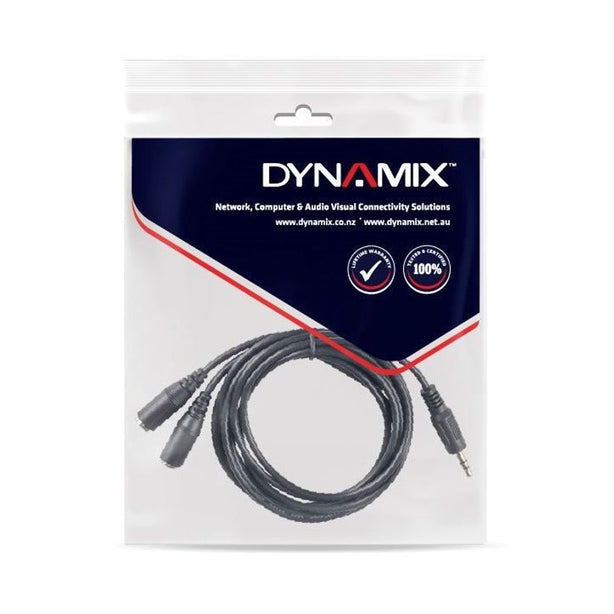 DYNAMIX_0.2m_Stereo_Y_Cable_3.5mm_Plugs 502