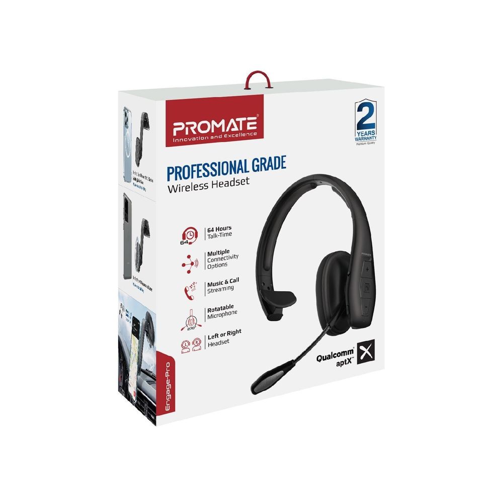 PROMATE ENGAGE PRO Bluetooth v5.1 Mono Headset Multi Point Pairing No