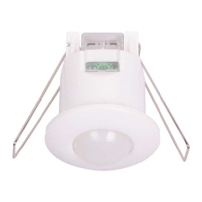 HOUSEWATCH_Infrared_Motion_Sensor_Recessed_41mm_Diameter_Cut_Out._360_Degree_Detection_Angle._Up_to_6m_at_2.2_~_4m_Height_Detection_Range._Auto_Off_Time_Up_to_8sec_~_7mins_+/-_2min._Manual_Override._IP20