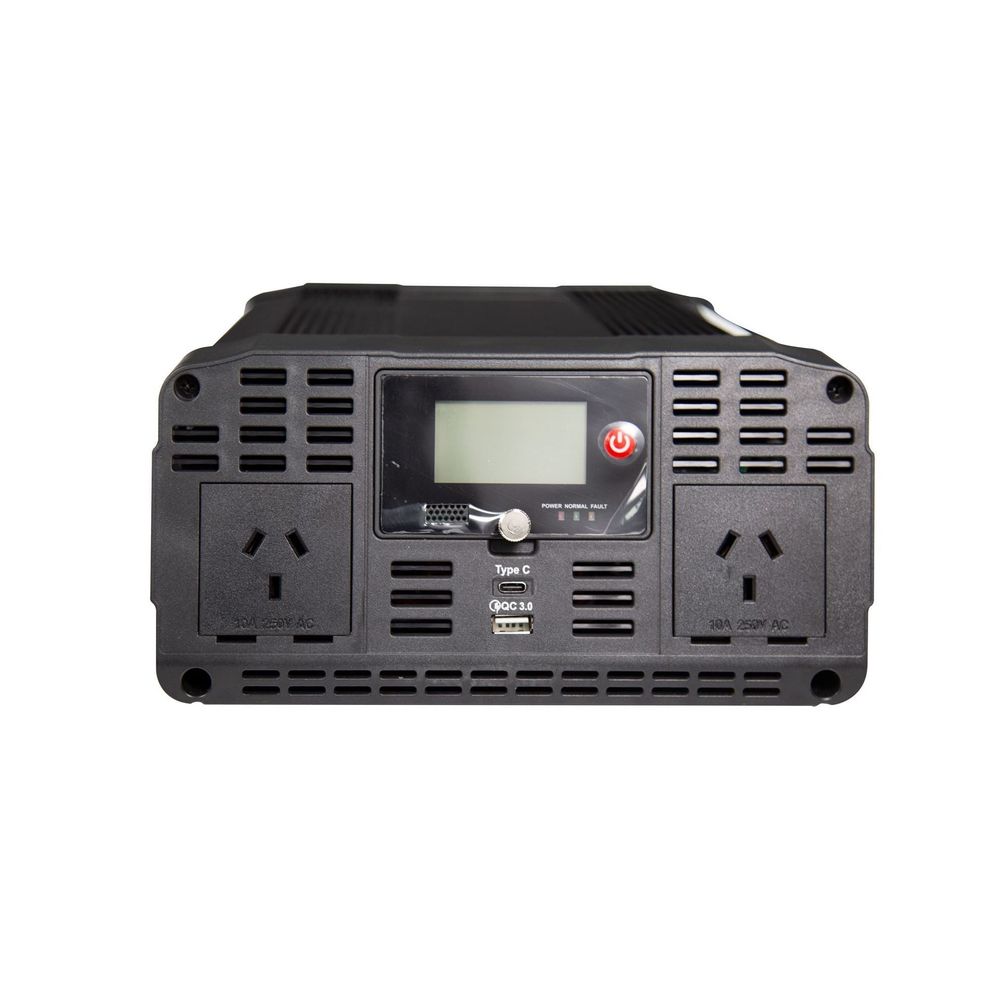 DYNAMIX_2000W_Power_Inverter_DC_to_AC._Input:_12V_DC,_Output:_230V_AC_Modified_Sine_Wave,_Incorporates_Two_USB-A_Power_Ports:_3.0A,_Type_C_Output_5V_3.0A._High/Low_Voltage_&_Overload_Protection_and_20A_Fuse. 223