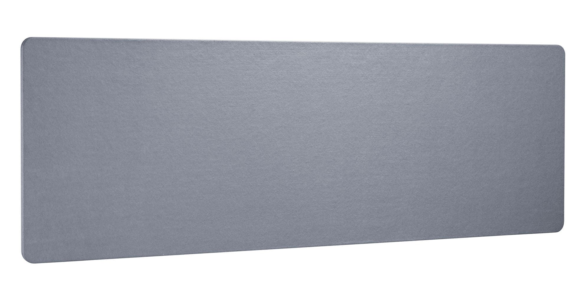 BRATECK_1.8m_Desktop_Privacy_Panel_with_2x_Heavy-Duty_Clamp._Felt_Surface_to_Reduce_Office_Noise._Screen_Dims_1800x600x20mm._Grey_Colour._Pair_with_TP18075_or_TP18075L