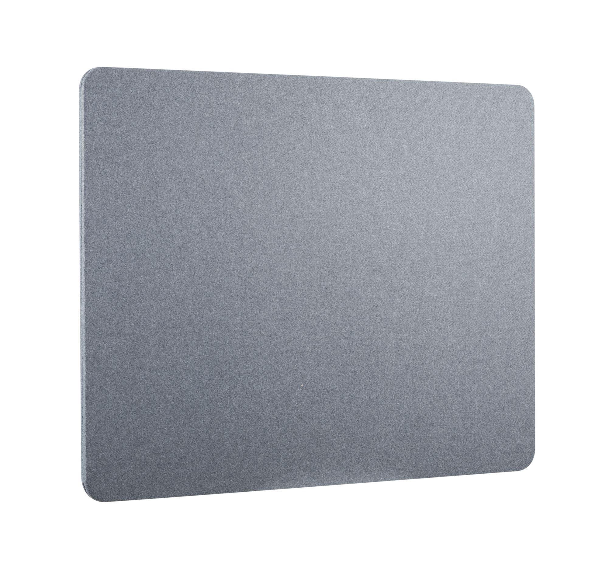 BRATECK_.75m_Desktop_Privacy_Panel_with_2x_Heavy-Duty_Clamp._Felt_Surface_to_Reduce_Office_Noise._Screen_Dims_750x600x20mm._Grey_Colour._Pair_with_TP18075_or_TP18075L