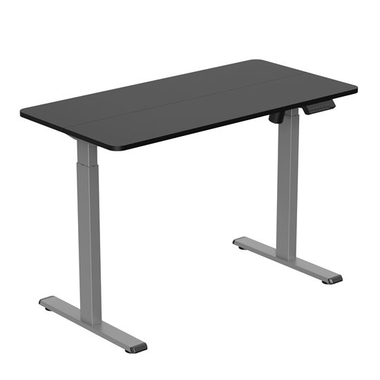 BRATECK_Compact_Single_Motor_Electric_Sit-Stand_Desk_with_Desktop_Included._Width_1200x600mm,_Height_Range_730-1210mm,_Weight_Cap_70Kgs,_3_memory_Settings,_Timer_Reminder._Grey_Colour.